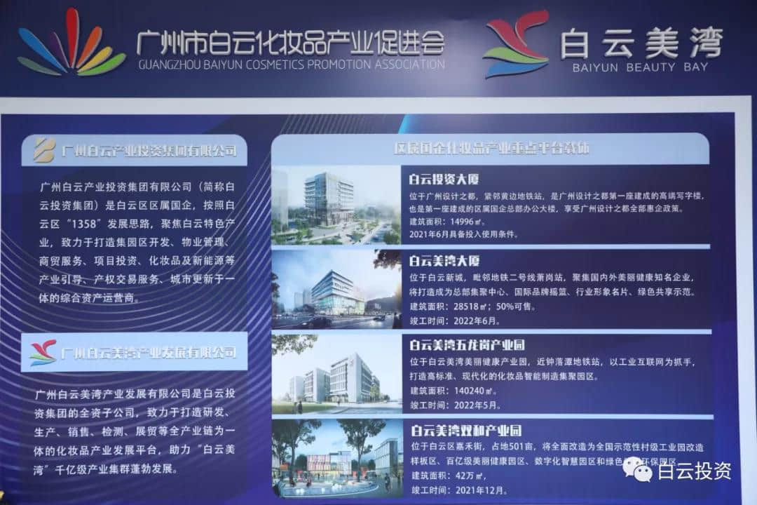 白云投资在区化妆品促进会年中会议上推介集团平台载体